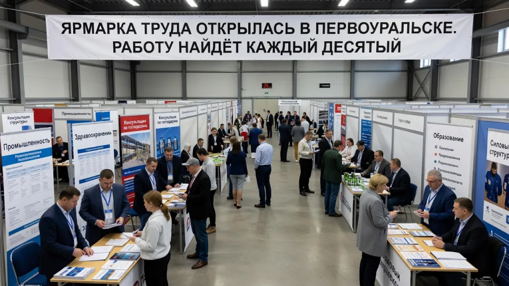 Ярмарка труда открылась в Первоуральске. Работу найдёт каждый десятый